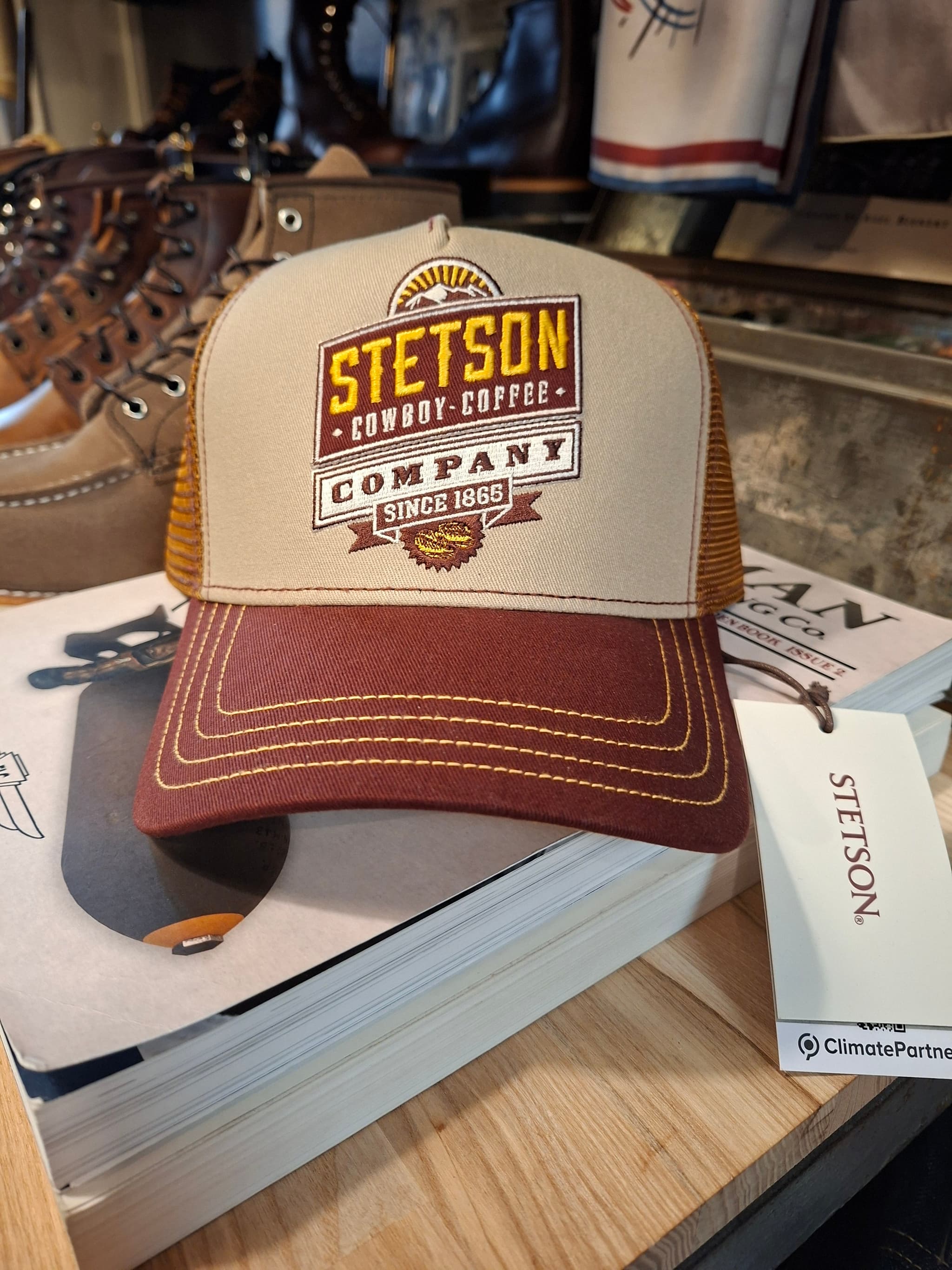 Casquette Trucker Stetson Cowboy Coffee
