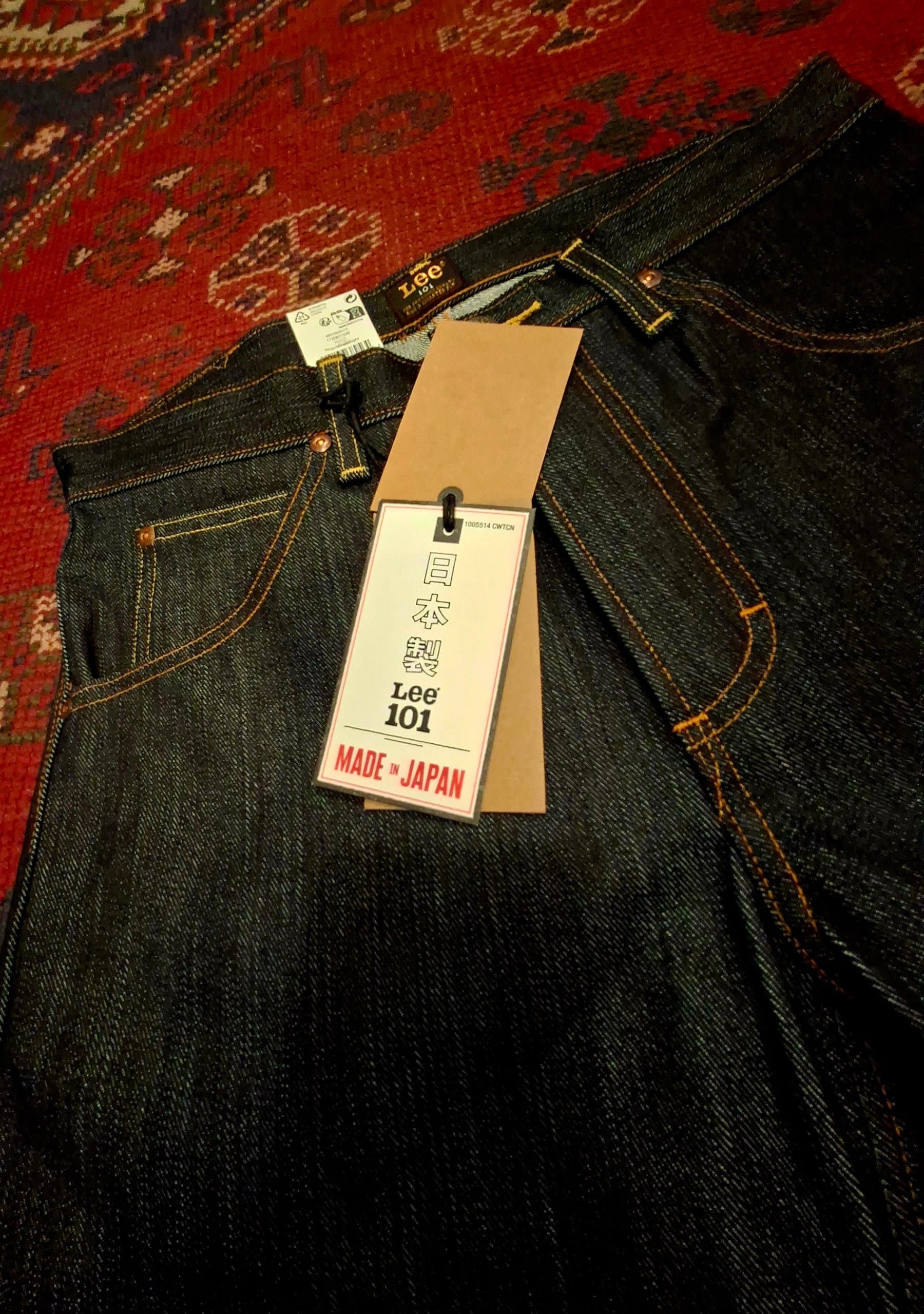 Jean Lee 101 Z coloris Black Raw